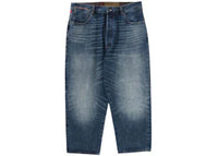 BAPE Taper Front Denim Pants Blue