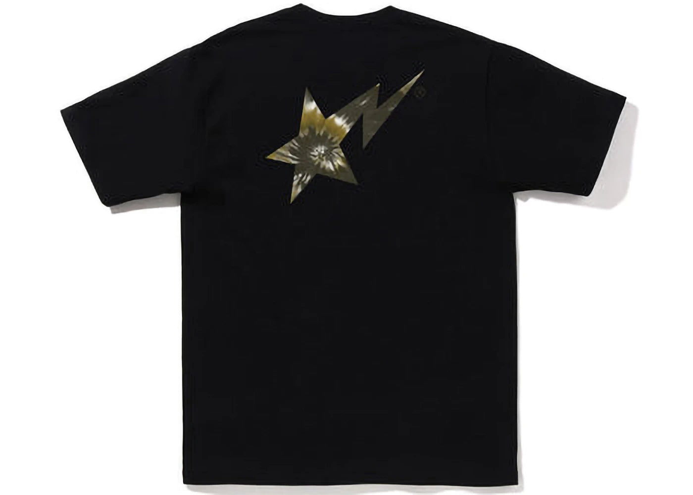 BAPE Tie Dye Bape Sta Logo Tee Black Black - vue secondaire A