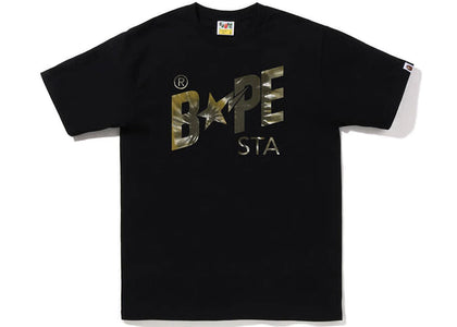 BAPE Tie Dye Bape Sta Logo Tee Black Black - authentic BAPE product