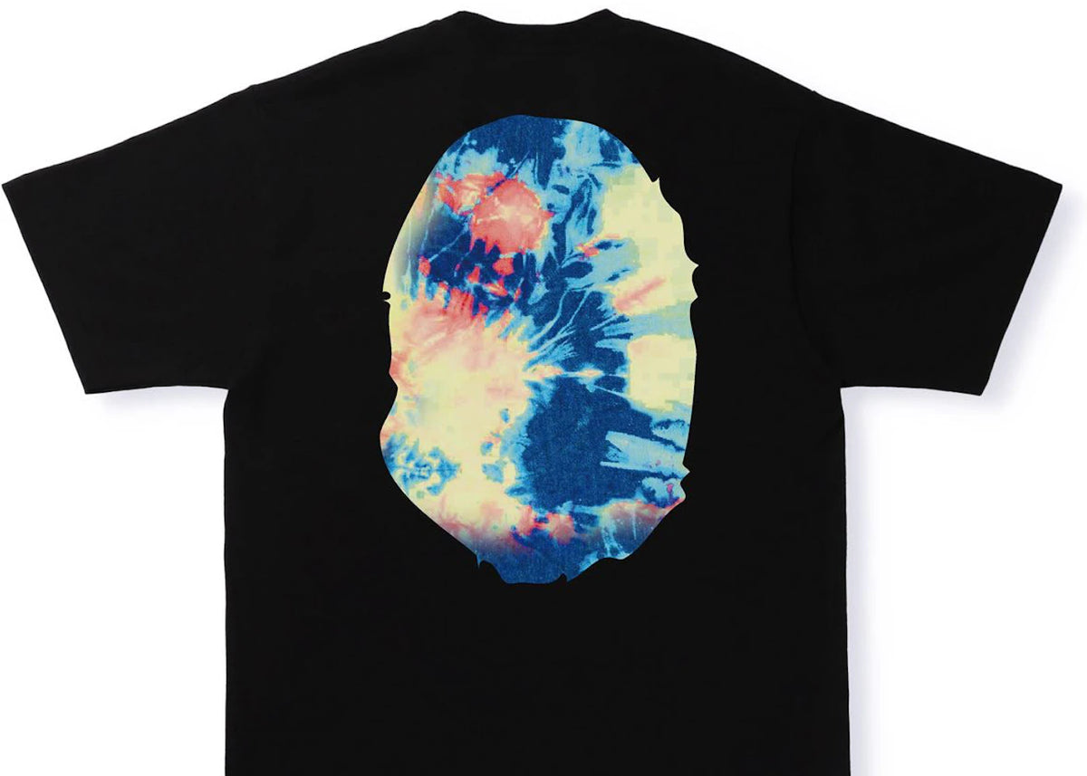 BAPE Tie Dye Big Ape Head Tee Black/Multi - vue secondaire B