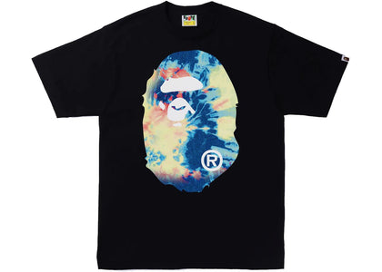 BAPE Tie Dye Big Ape Head Tee Black/Multi - product view 2
