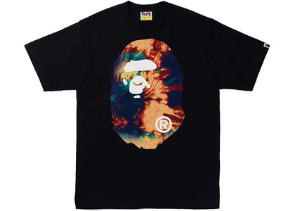 BAPE Tie Dye Big Ape Head Tee Black/Navy - product view 2