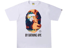 BAPE Tie Dye By Bathing Ape Tee White/Navy