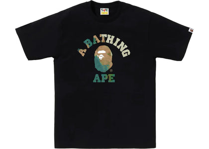 BAPE Tie Dye College Tee Black/Beige - product view 2