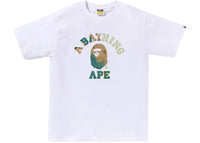 BAPE Tie Dye College Tee White/Beige