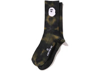 BAPE Tie Dye Socks Black