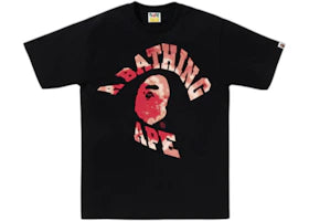 BAPE Tie Dye Twist College Tee Black