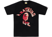BAPE Tie Dye Twist College Tee Black