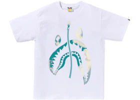 BAPE Tie Dye Twist Shark Tee White