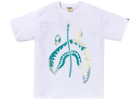 BAPE Tie Dye Twist Shark Tee White