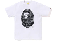 BAPE Tiger Camo Ape Head Tee White