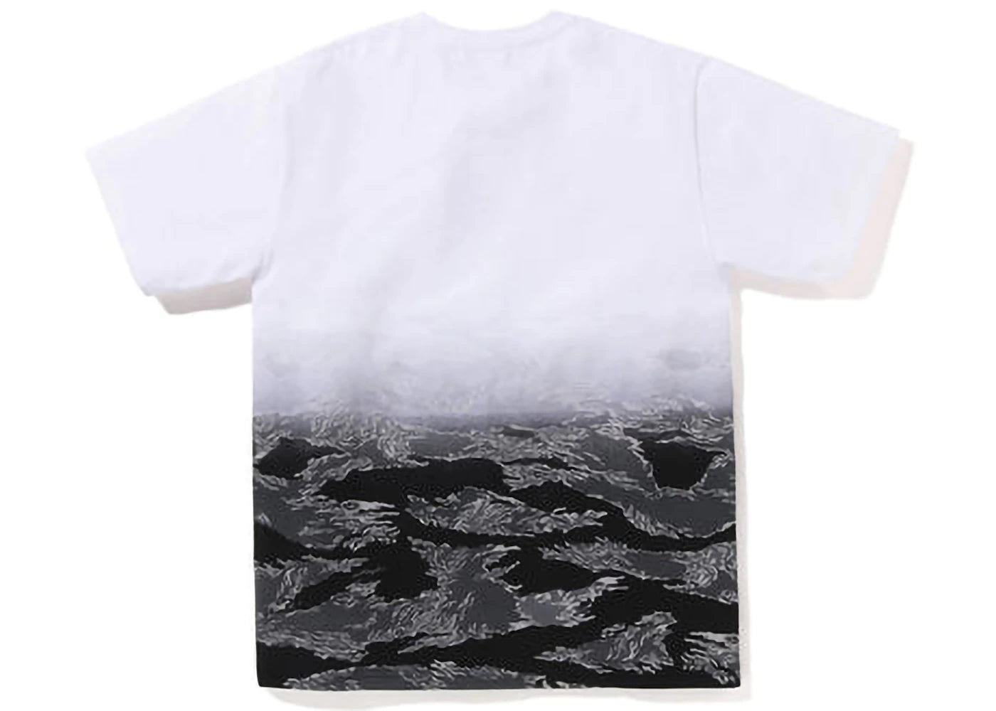 BAPE Tiger Camo Gradation College Tee Black - vue secondaire B
