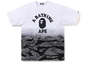 BAPE Tiger Camo Gradation College Tee Black