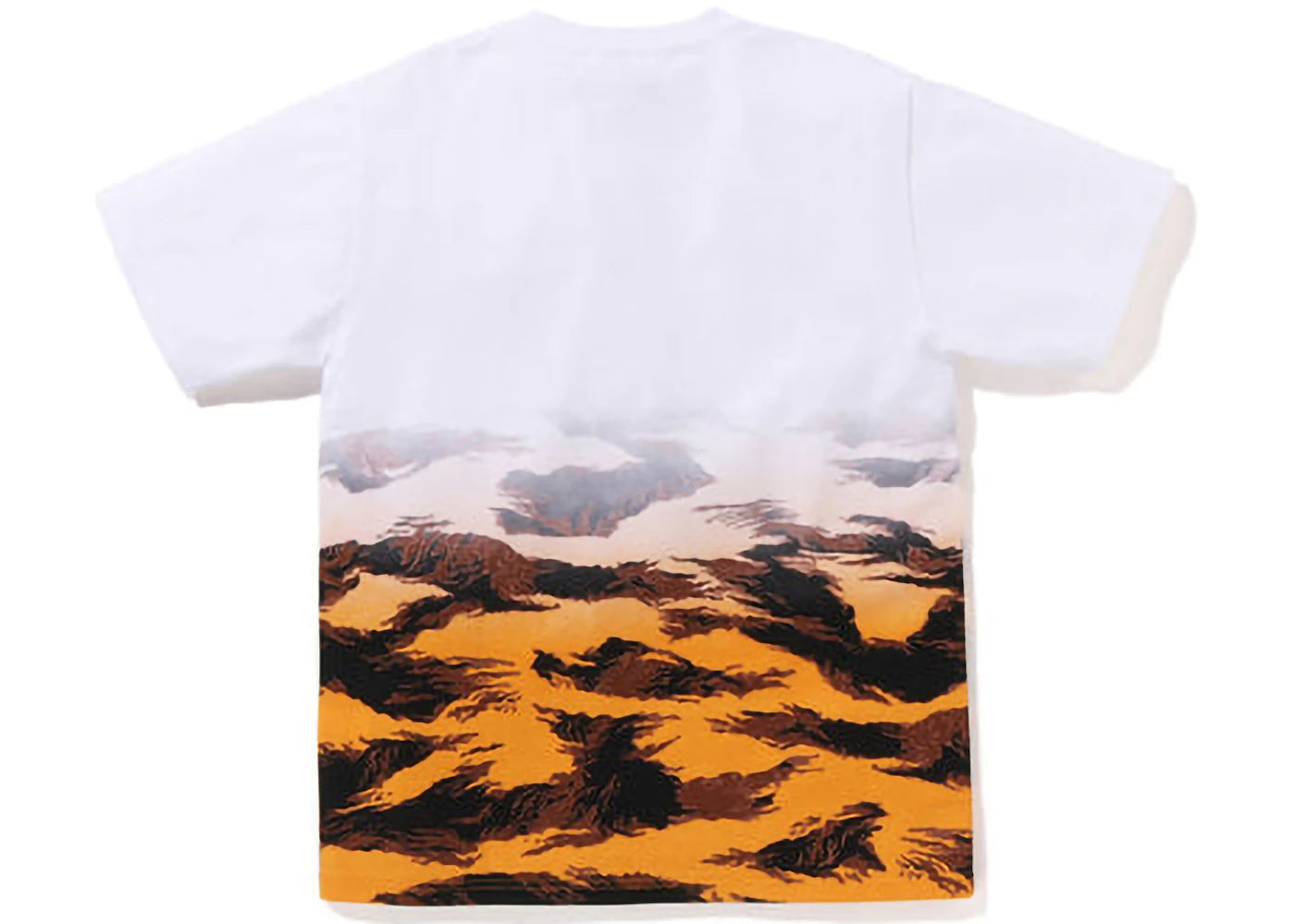 BAPE Tiger Camo Gradation College Tee Orange - vue secondaire A