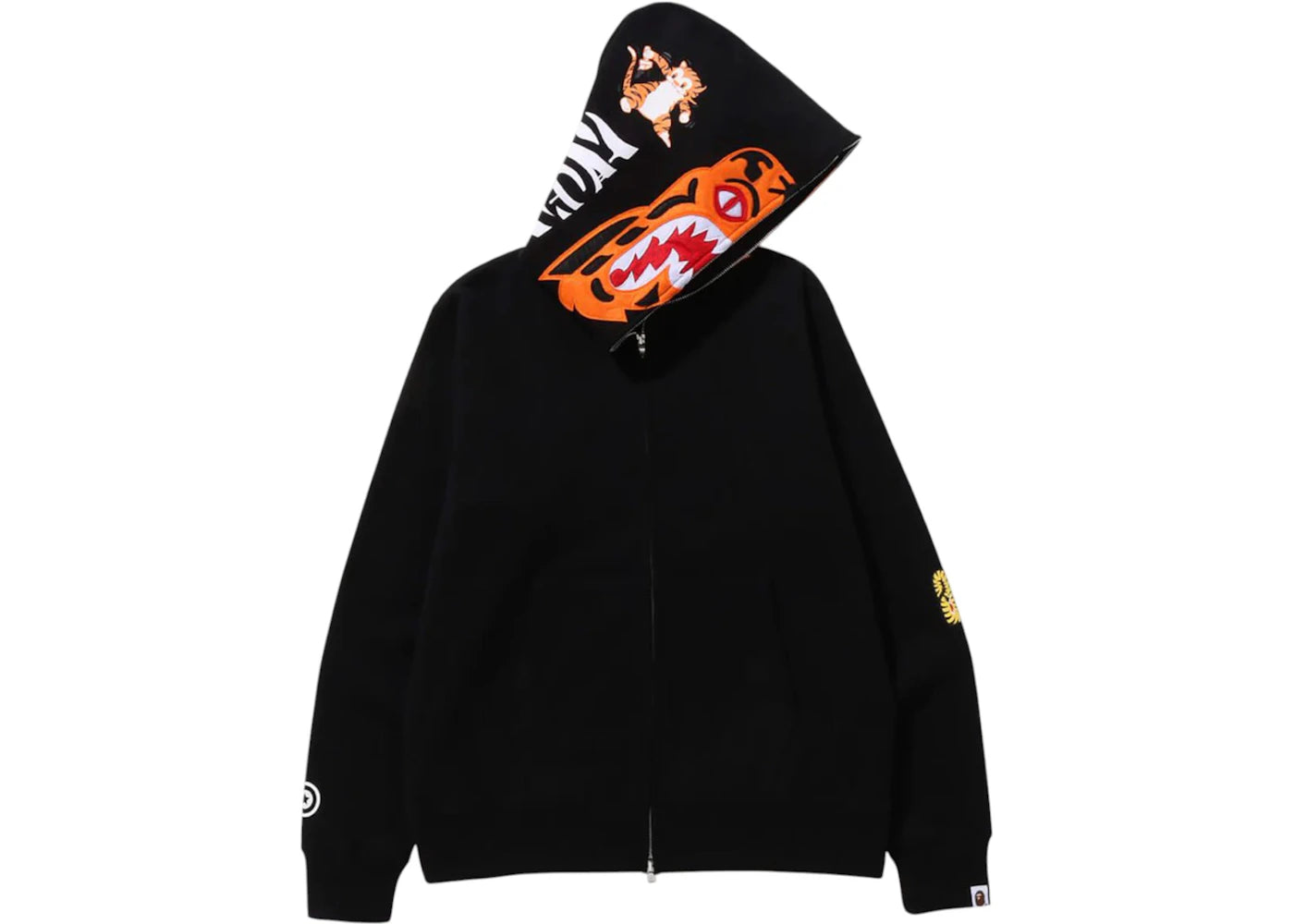 BAPE Tiger Full Zip Hoodie (FW24) Black - vue secondaire B