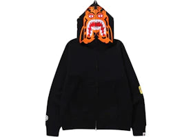 BAPE Tiger Full Zip Hoodie (FW24) Black