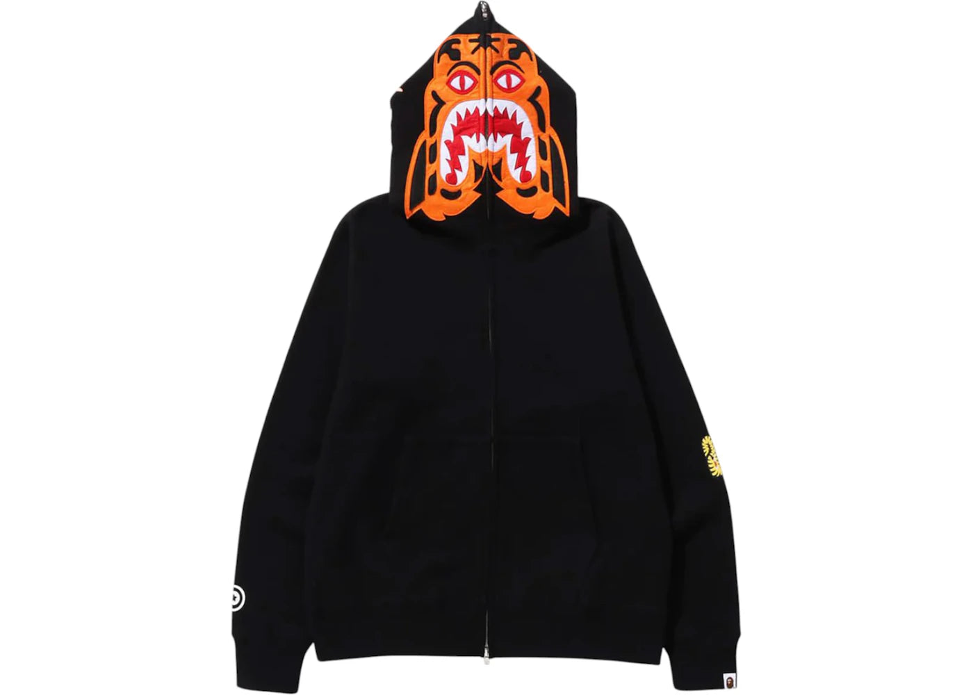BAPE Tiger Full Zip Hoodie (FW24) Black - vue secondaire A