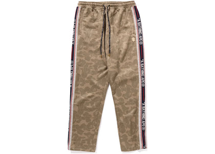 BAPE Tonal Solid Camo Track Pants Beige - apparel view 2
