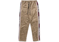 BAPE Tonal Solid Camo Track Pants Beige
