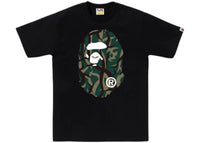 BAPE Trial Camo Big Ape Head Tee Black/Green