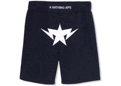 BAPE Twinsta Sweat Shorts Navy - apparel view 2