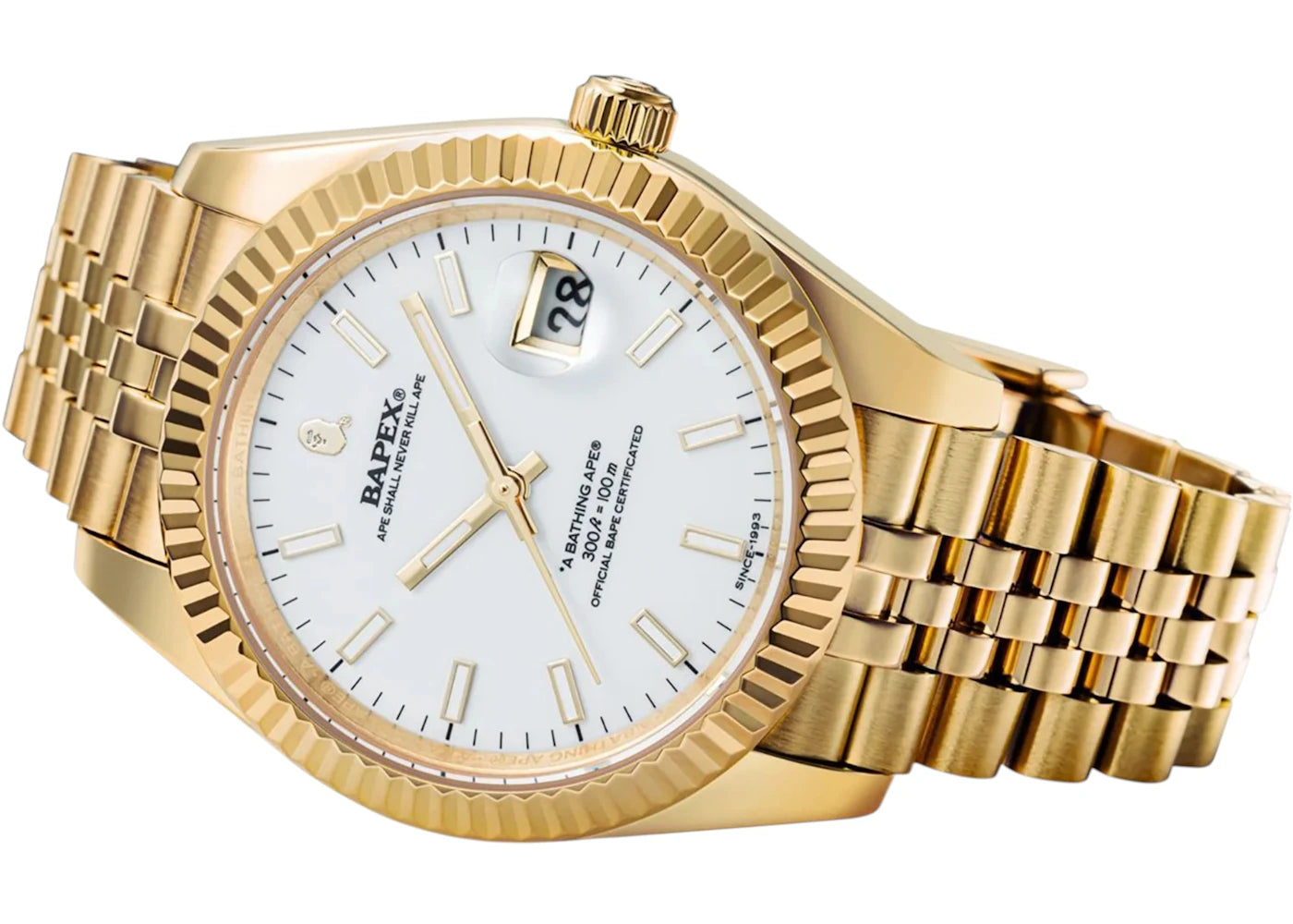 BAPE Type 6 BAPEX Watch Gold - vue secondaire B