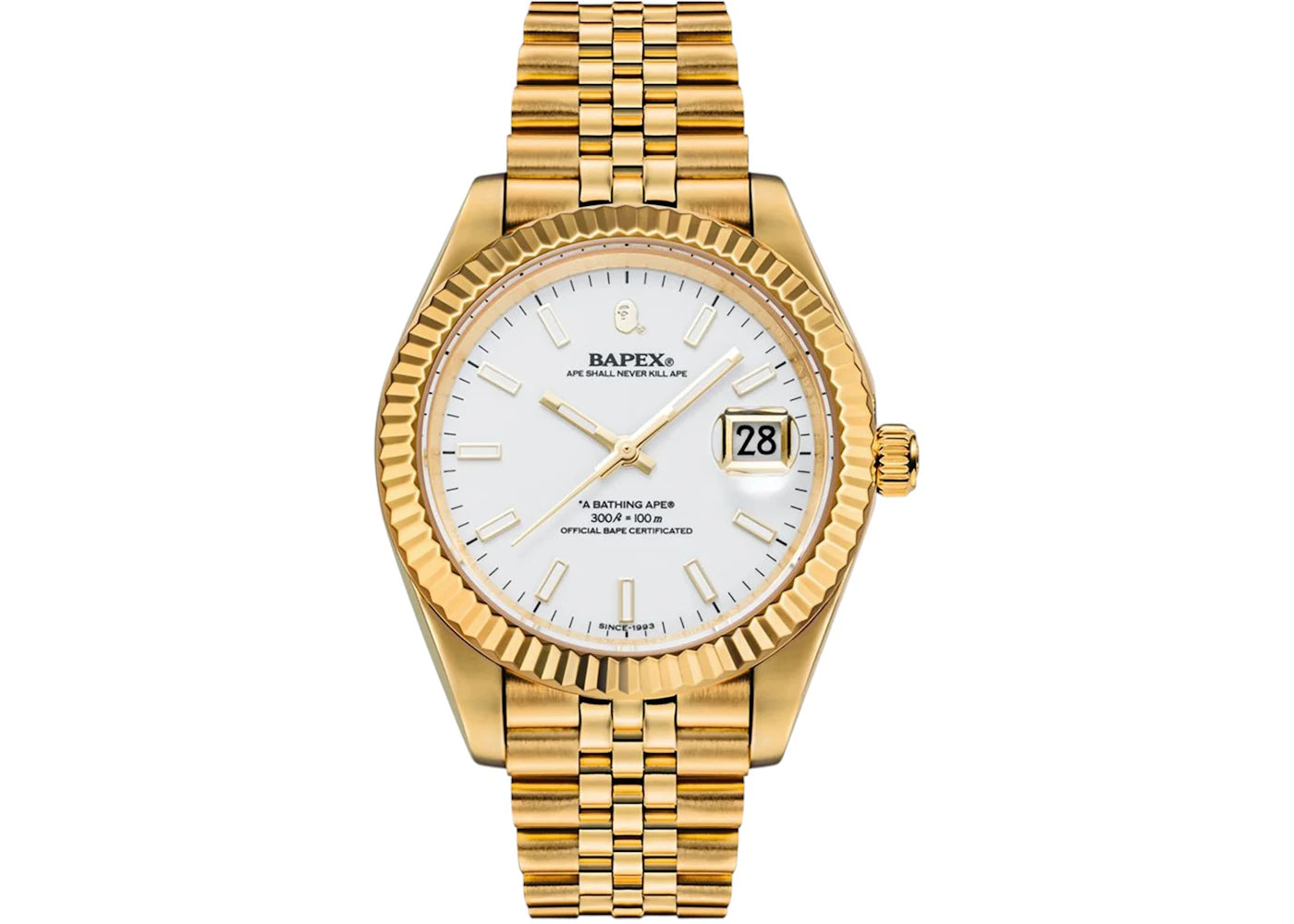 BAPE Type 6 BAPEX Watch Gold - vue secondaire A