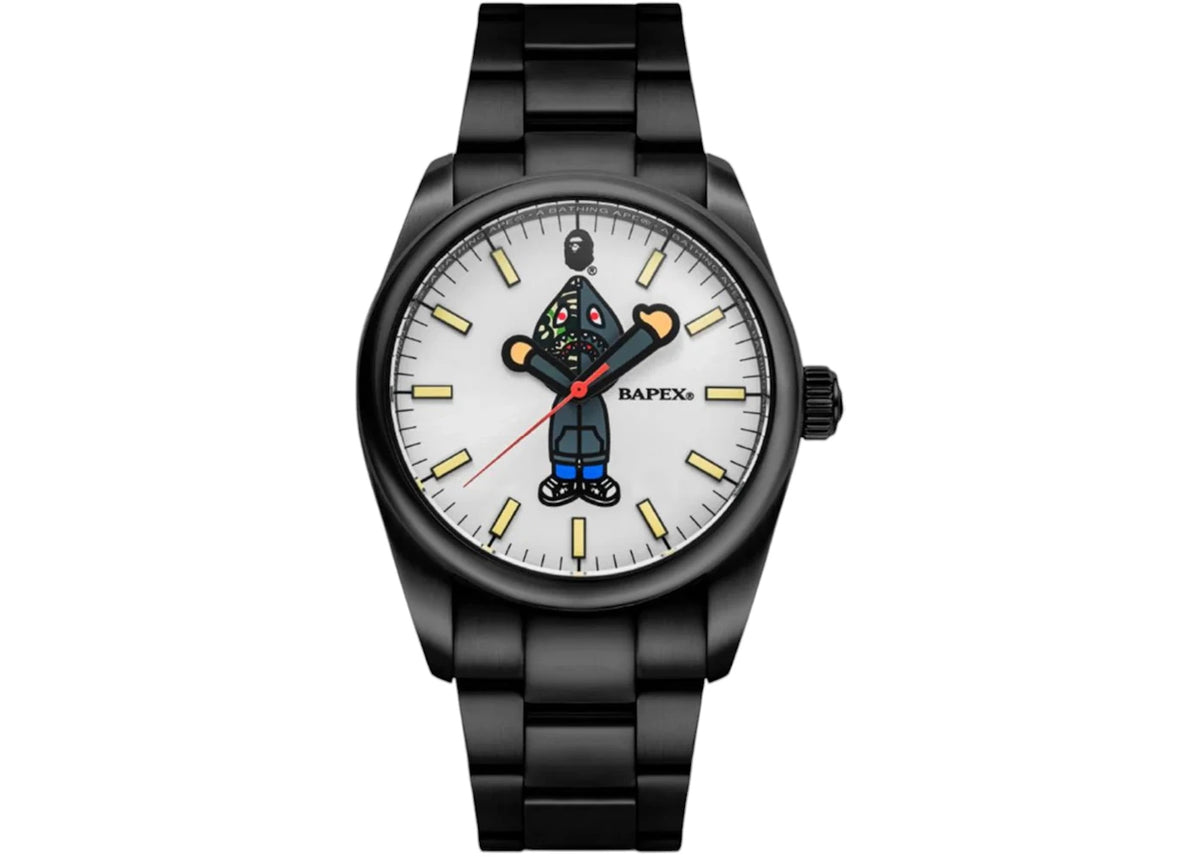 BAPE Type 7 BAPEX Shark Seijin Watch Black - vue secondaire A