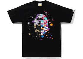 BAPE Us Ape Head Sta Tee Black