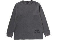 BAPE Waffle Basic L/S Tee Gray