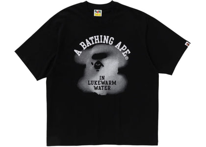 BAPE Water Print College Logo Relaxed Fit Tee Black - authentic BAPE product