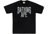 BAPE Wild Leopard Pattern NYC Logo Tee Black/Grey