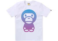 BAPE Women's Gradation Big Baby Milo Tee White