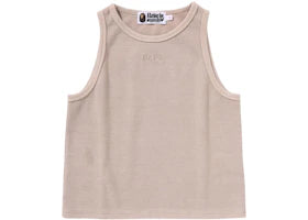 BAPE Women's Pigment Dyed Rib Tank Top Grey