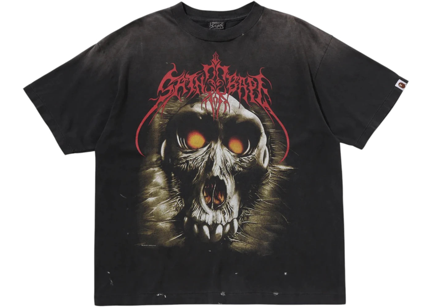 BAPE X Saint Mxxxxxx Saint Bape Tee Black - vue secondaire A
