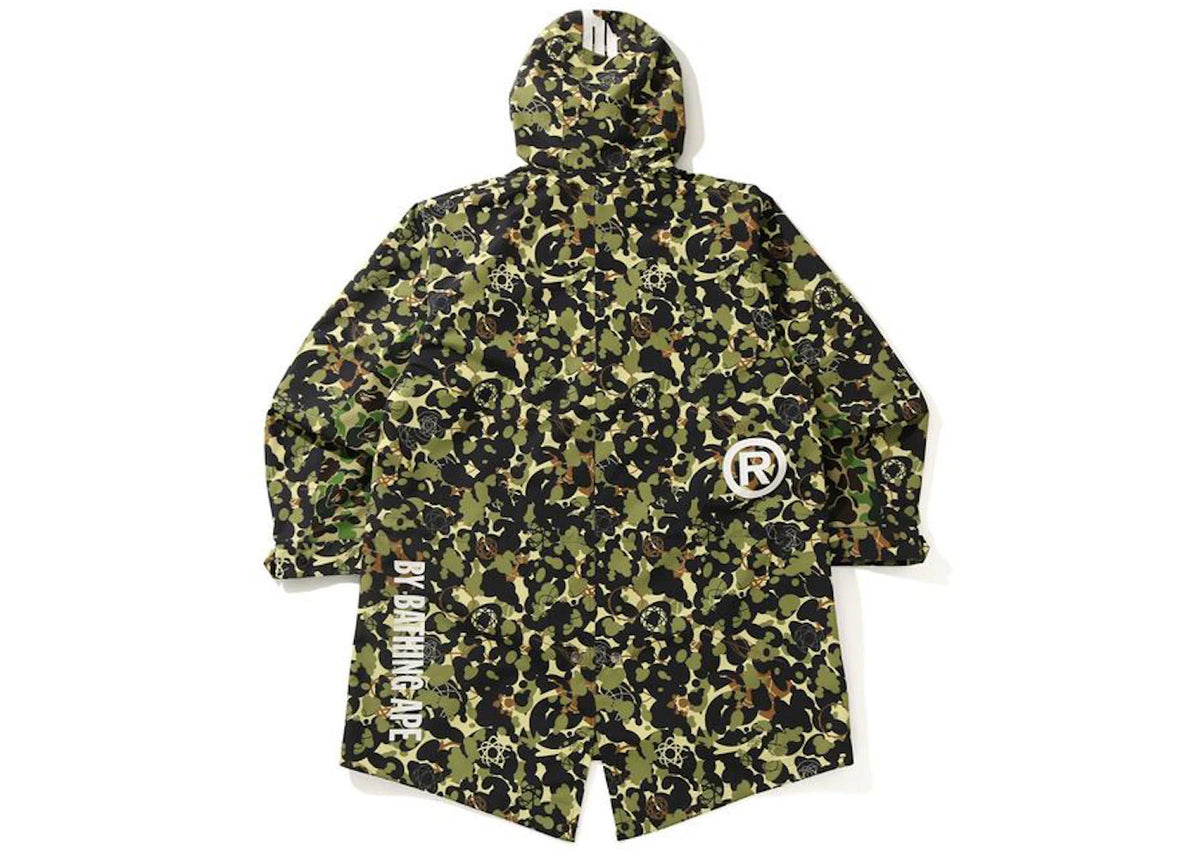 BAPE x UNKLE MWA CAMO M-51 Hoodie Jacket Green - vue secondaire B
