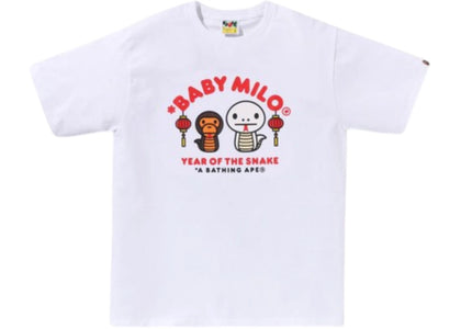 BAPE Year Of The Snake Baby Milo Tee White - authentic BAPE product