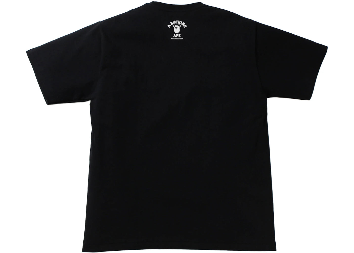 BAPE x Bearbrick Camo Bear College Tee Black - vue secondaire B