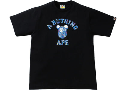 BAPE x Bearbrick Camo Bear College Tee Black - product view 2
