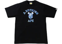 BAPE x Bearbrick Camo Bear College Tee Black