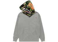 BAPE x Bored Ape Yacht Club Shark Full Zip Hoodie Gray