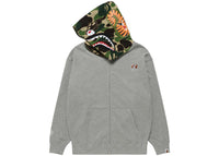 BAPE x Bored Ape Yacht Club Shark Full Zip Hoodie Gray