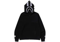 BAPE x Bounty Hunter Mad Shark Full Zip Hoodie Black