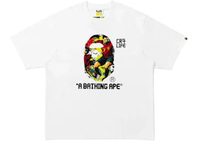 BAPE x CR7 Life Comic Graphic A Bathing Ape Relaxed Fit Tee White/Yellow/Red
