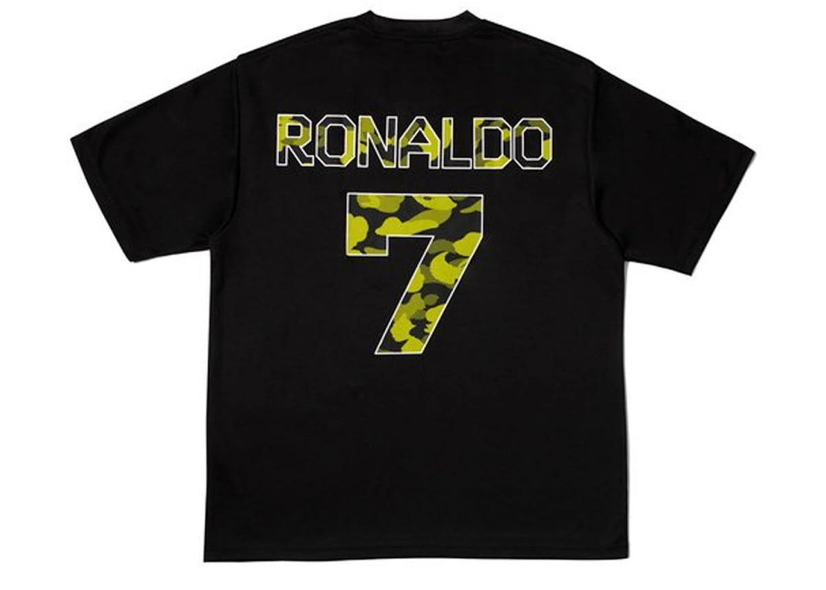 BAPE x CR7Life Ronaldo 7 T-shirt Black - vue secondaire B