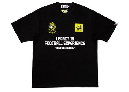 BAPE x CR7Life Ronaldo 7 T-shirt Black - apparel view 2