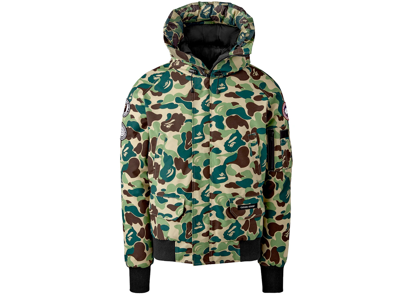 BAPE x Canada Goose x Concepts Chilliwack Jacket ABC Camo - vue 360
