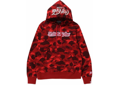 BAPE x Coca-Cola Color Camo Ape Head Pullover Hoodie Red - apparel view 2