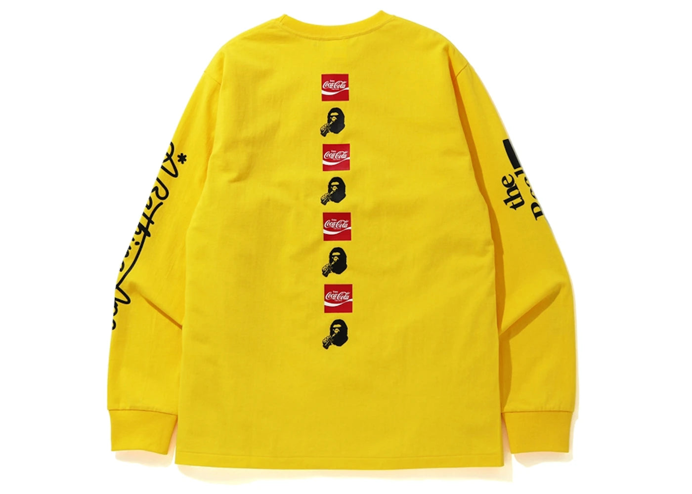 BAPE x Coca Cola L/S Tee Yellow - vue secondaire B
