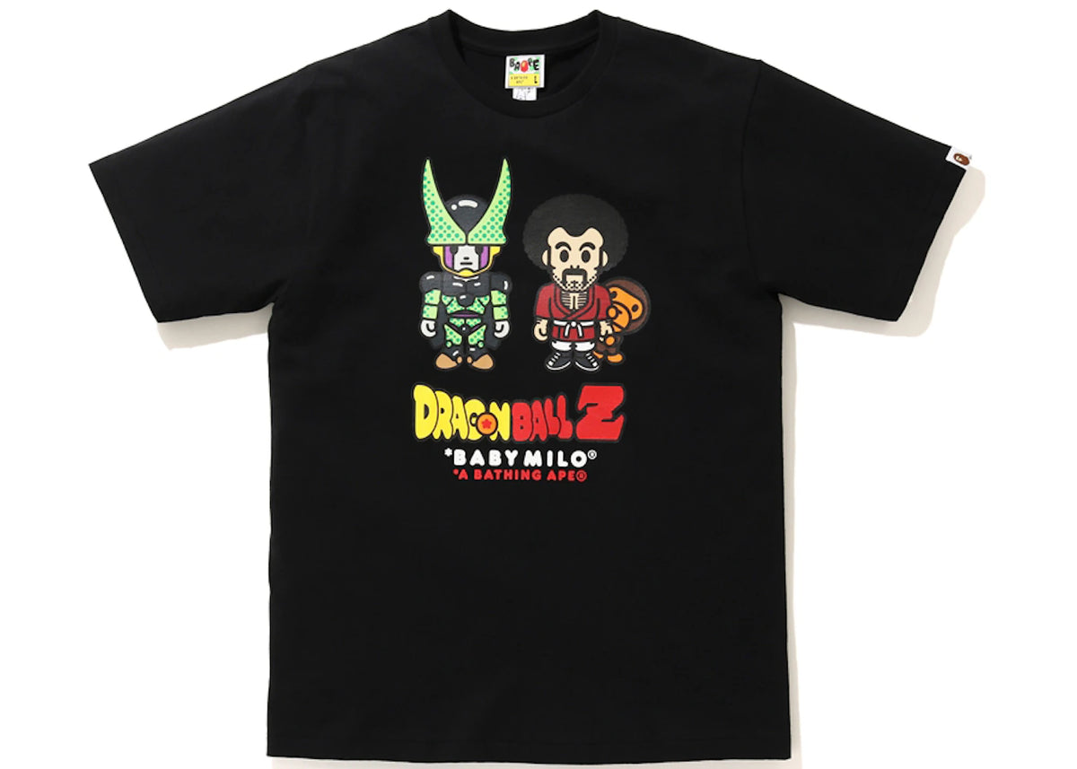 BAPE x Dragon Ball Z Baby Milo Mr Satan & Cell Tee Black - vue 360